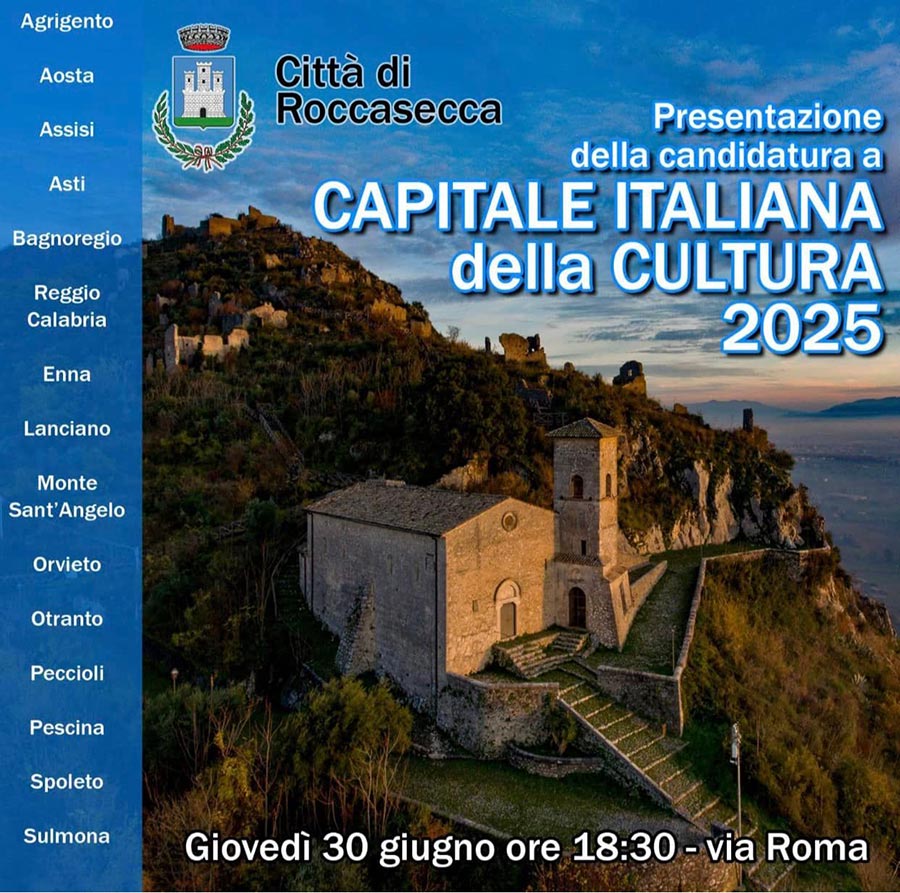 Presentazione Di Roccasecca A Capitale Italiana Della Cultura 2025