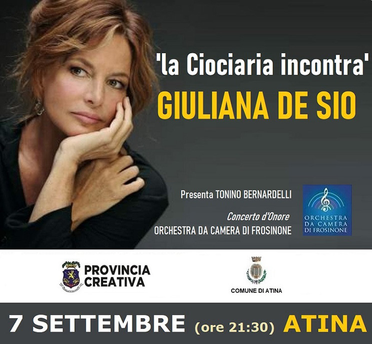 La Ciociaria Incontra Giuliana De Sio Benvenuti In Ciociaria In Provincia Di Frosinone 7414