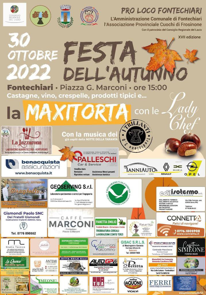 Festa dell'Autunno con la Maxitorta