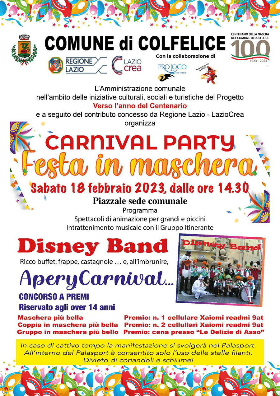 Carnival Party Festa in Maschera