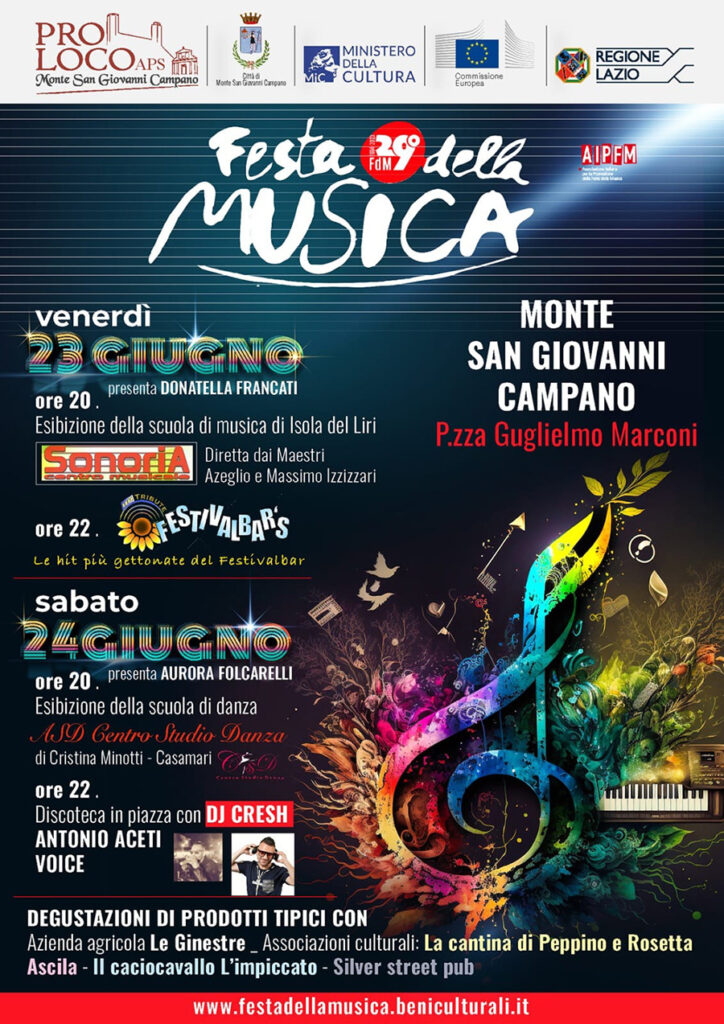 La Festa Della Musica - Benvenuti In Ciociaria In Provincia Di Frosinone