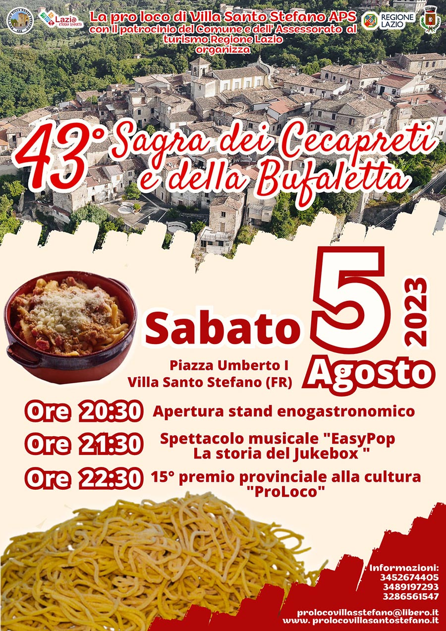 Sagra dei Cecapreti e della Bufaletta - Benvenuti in Ciociaria in ...