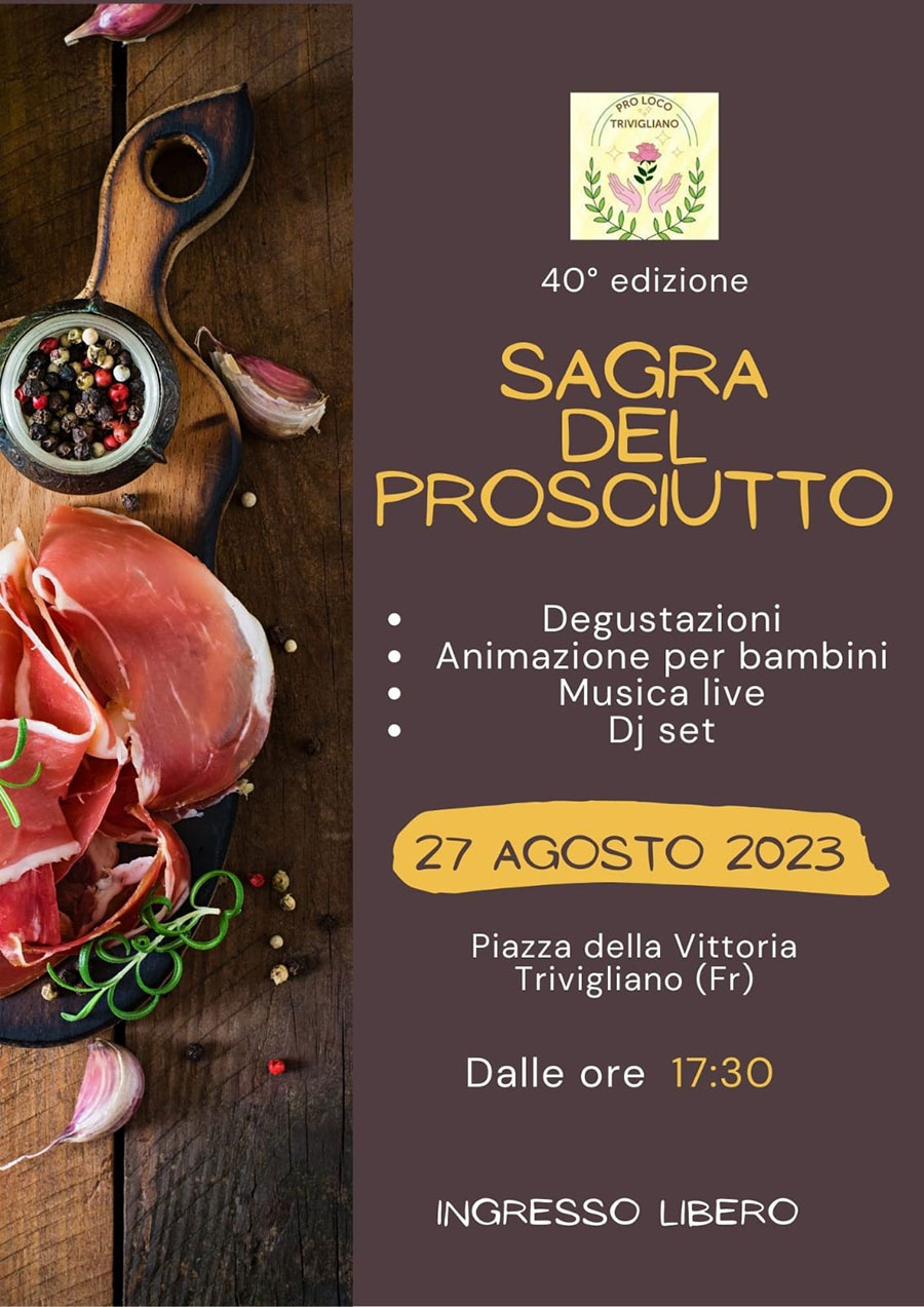 Sagra del Prosciutto - Benvenuti in Ciociaria in provincia di Frosinone