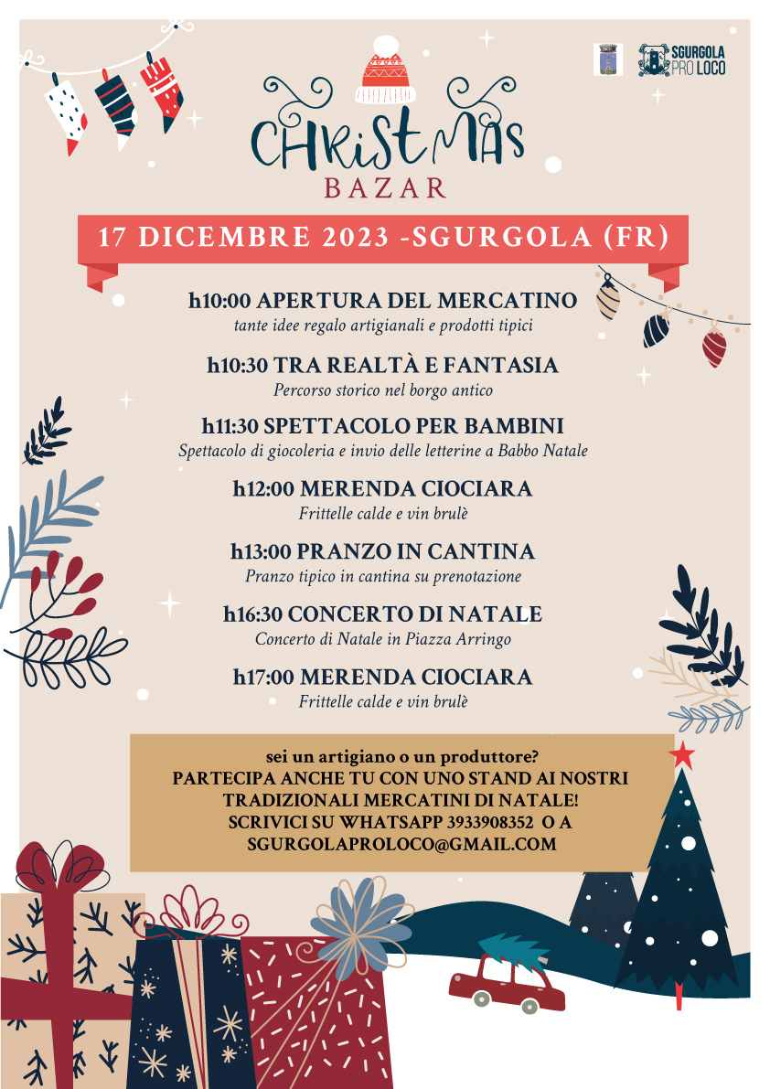 Christmas Bazar 2023 Sgurgola