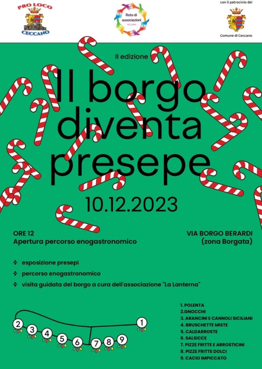 Il Borgo Diventa Presepe 2023 Ceccano