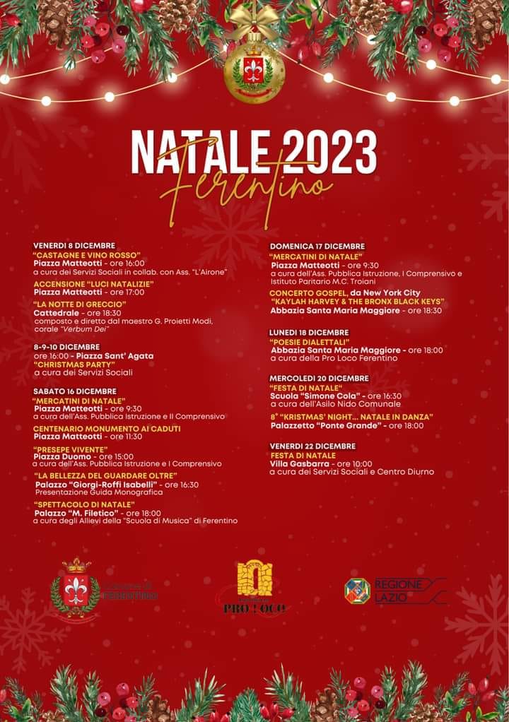 Natale a Ferentino 2023