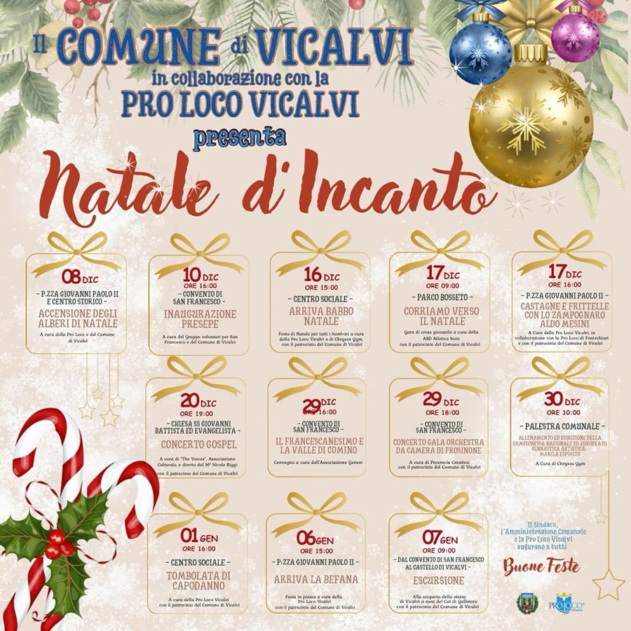 Natale d'Incanto a Vicalvi 2023