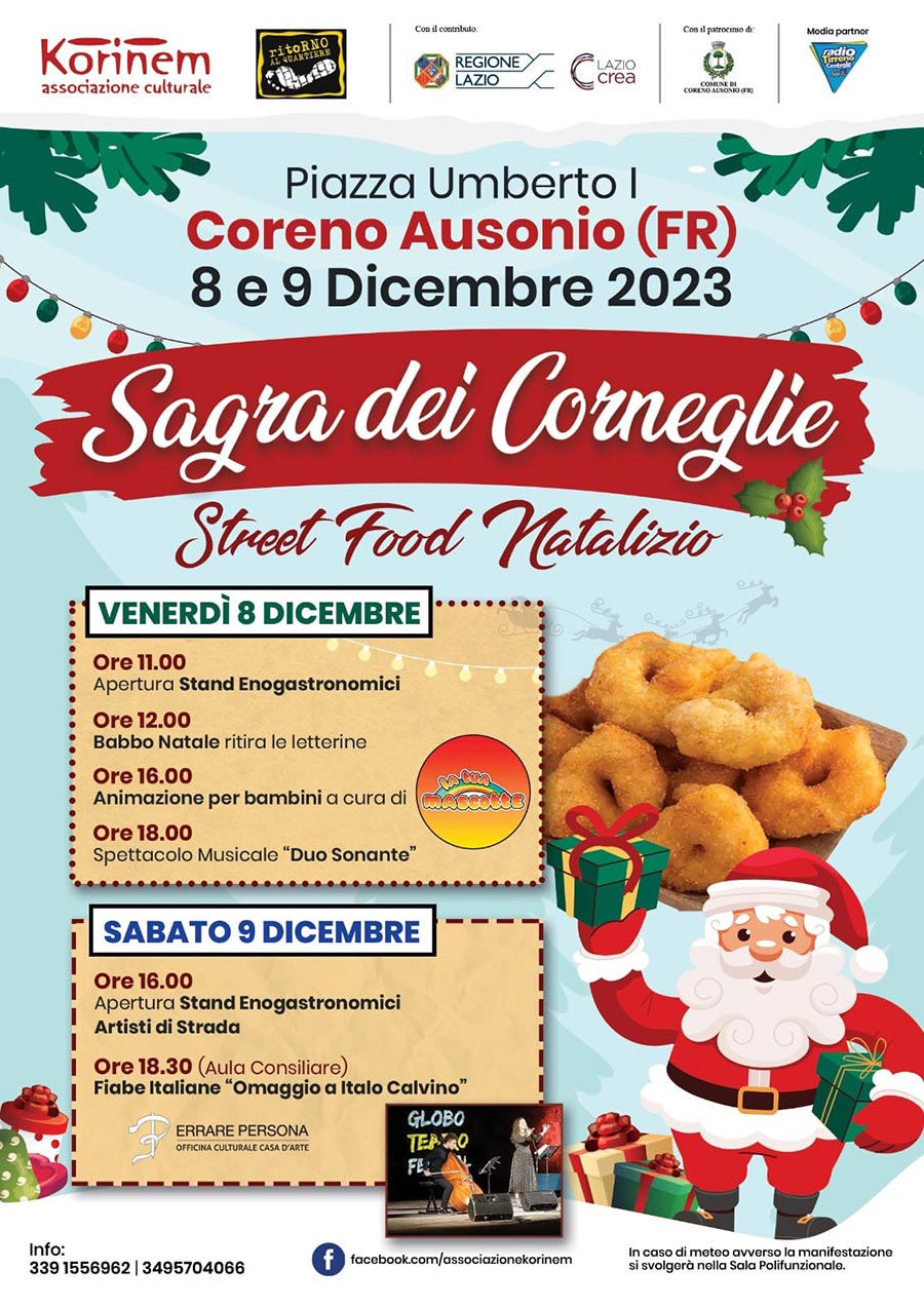 Sagra dei Corneglie 2023 Coreno Ausonio