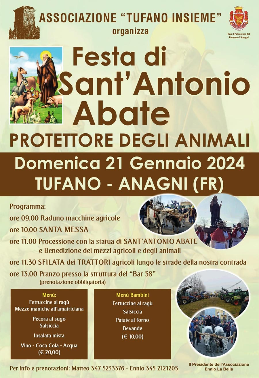 Festa di Sant'Antonio Abate 2024 Anagni