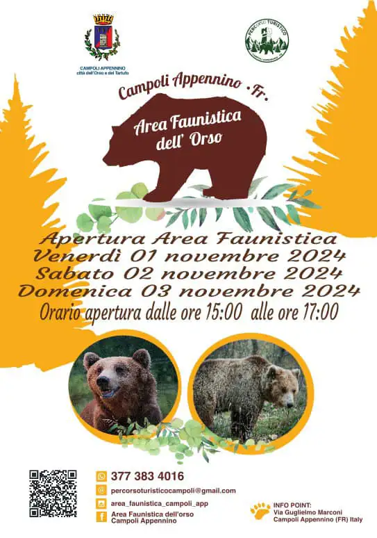 Apertura Area Faunistica dell'Orso di Campoli Appennino