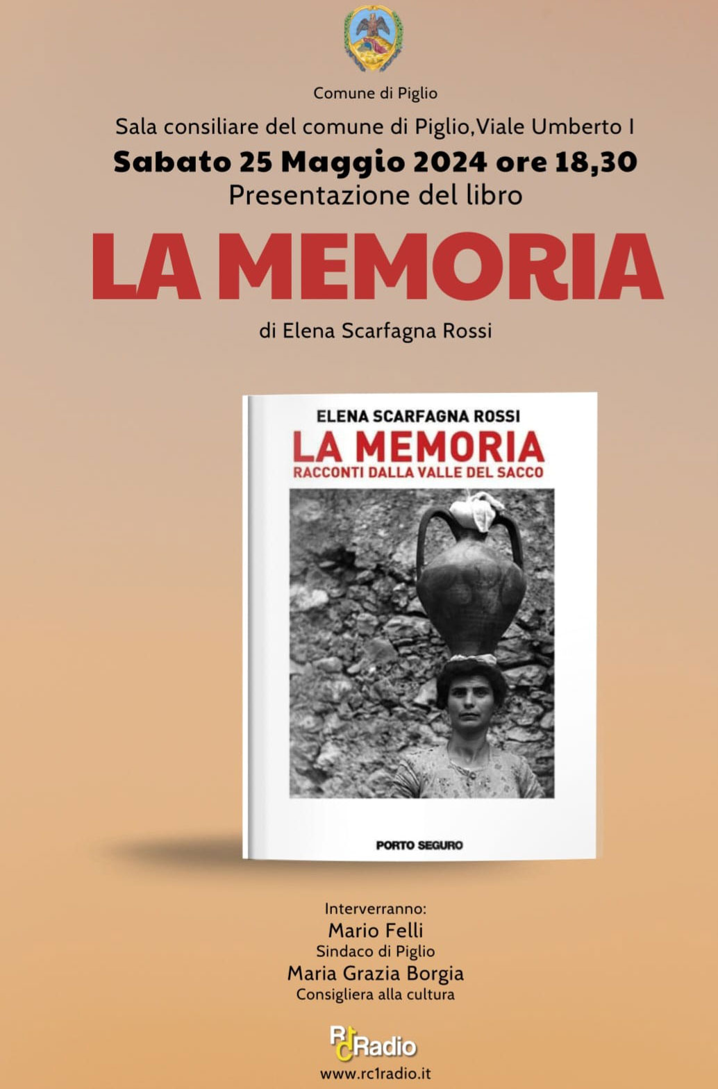 Presentazione del libro "La Memoria" 2024