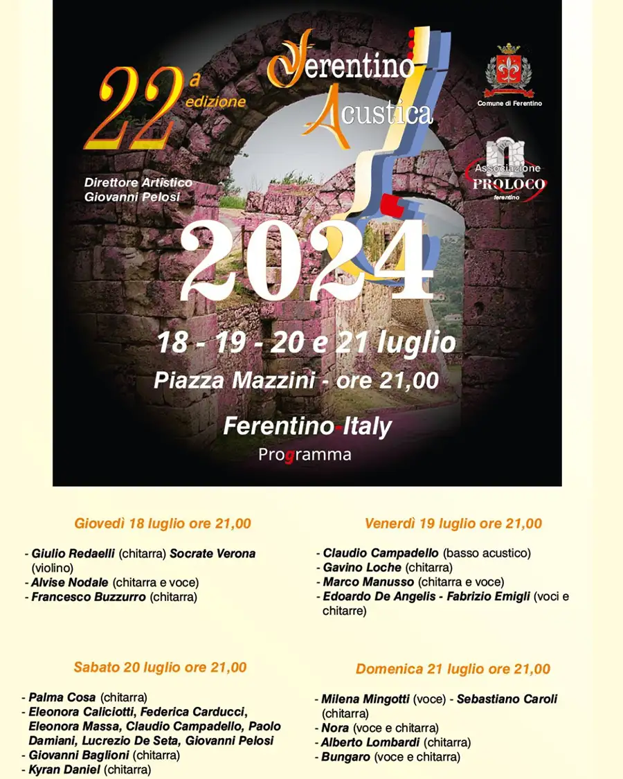 Ferentino Acustica 2024