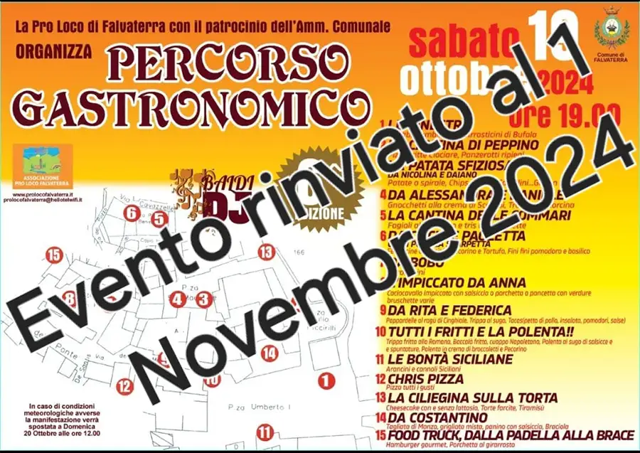 Percorso Gastronomico a Falvaterra 2024