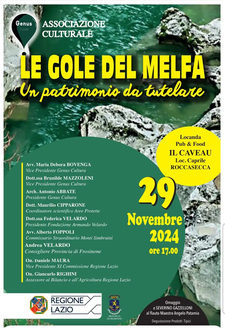 Convegno “Le Gole del Melfa, un patrimonio da tutelare"