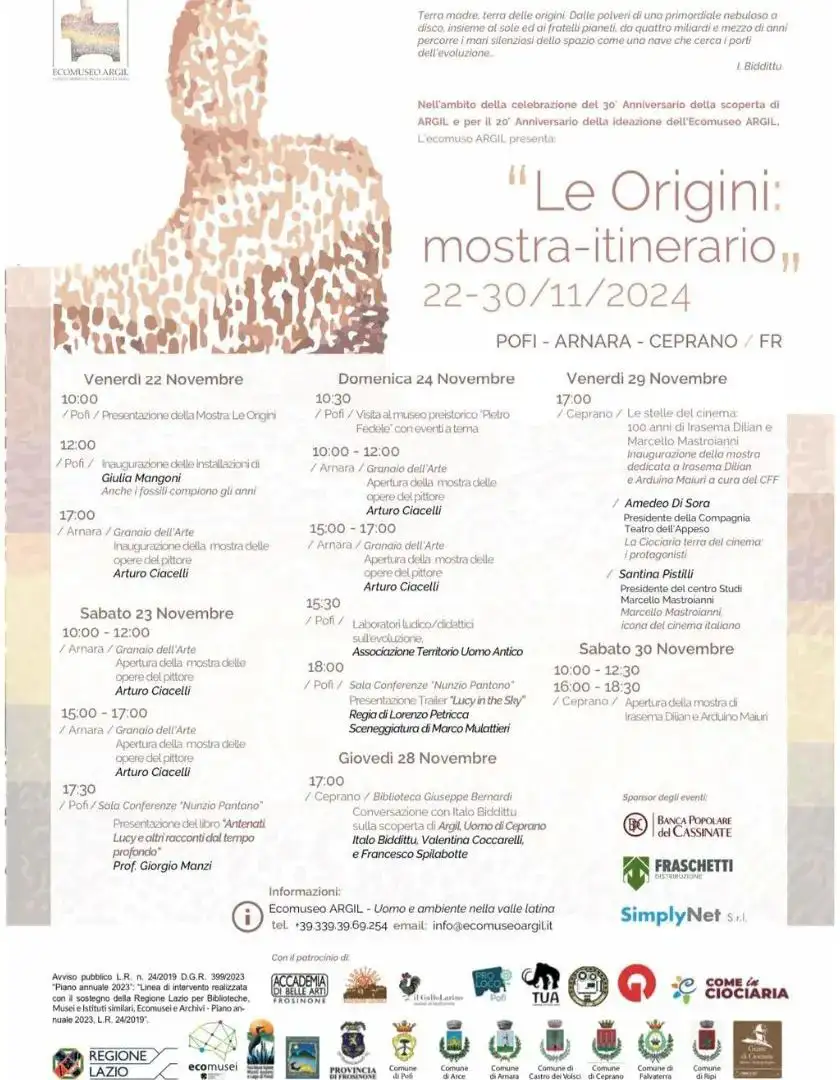 Mostra-itinerario "Le Origini" 2024