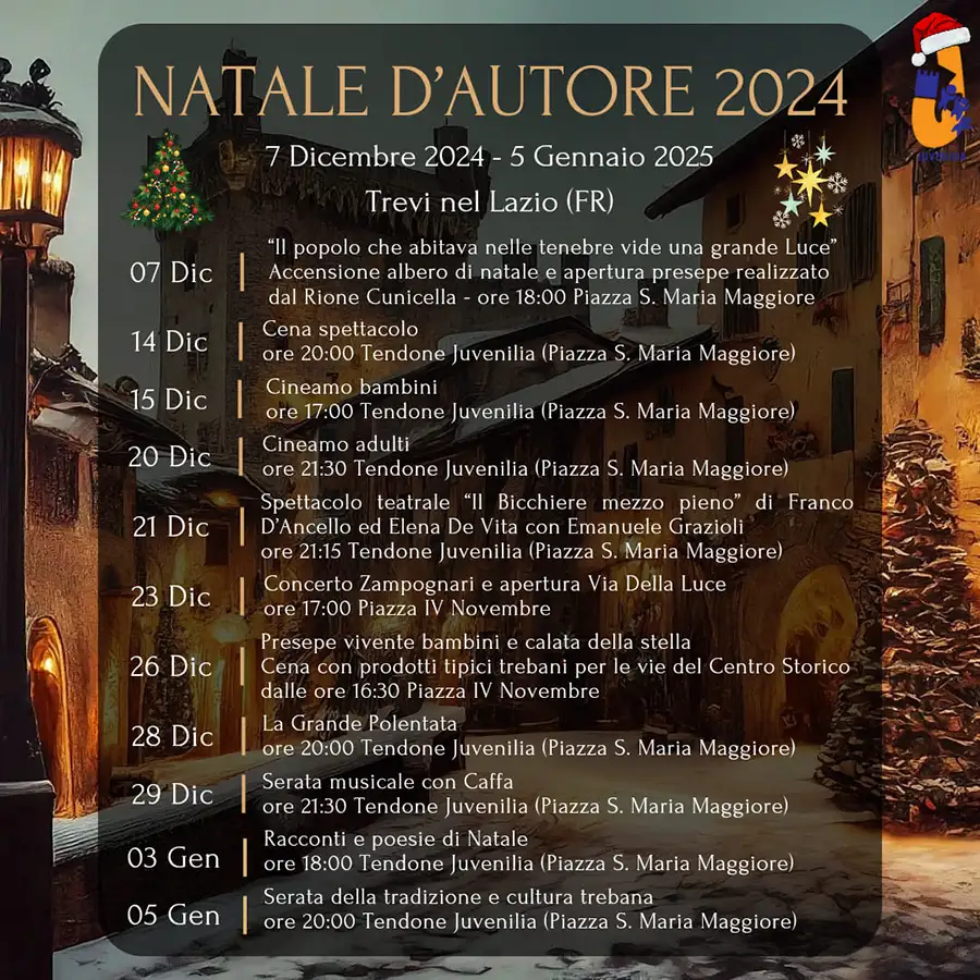 Natale d'Autore 2024 Trevi nel Lazio