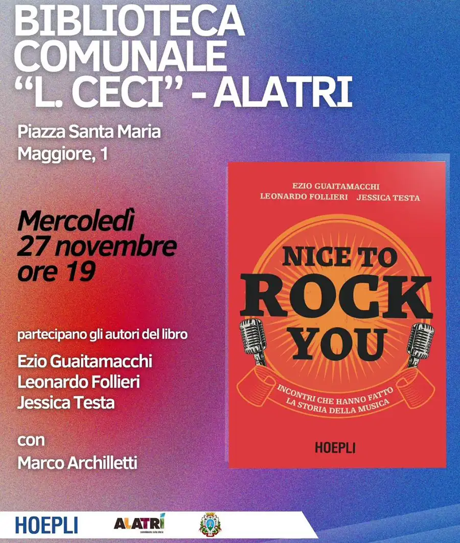 Presentazione Libro “Nice to Rock You” 2024