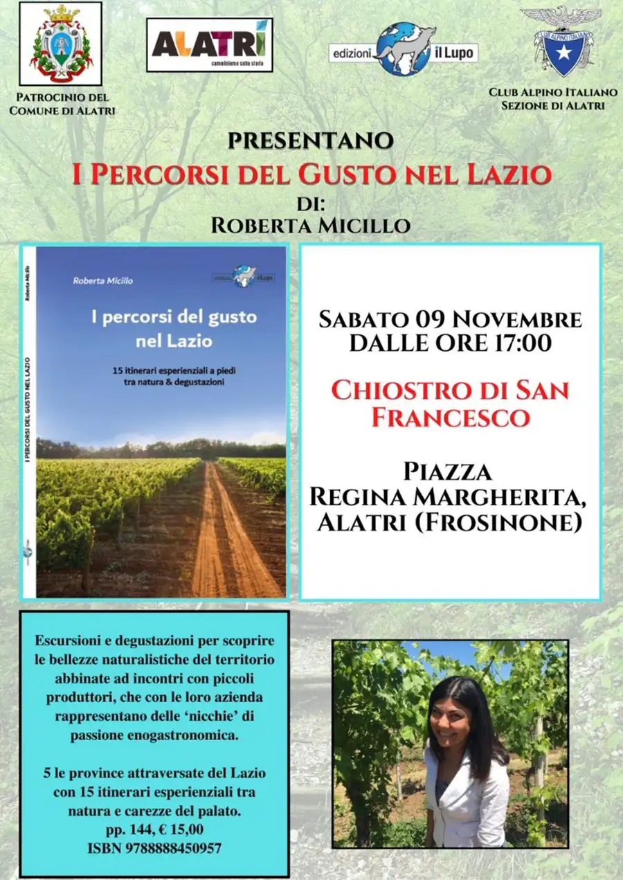 Presentazione libro "I Percorsi del Gusto nel Lazio"