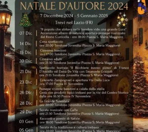 Natale d'Autore 2024 Trevi nel Lazio