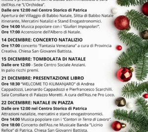 Patrica: Borgo di Natale 2024