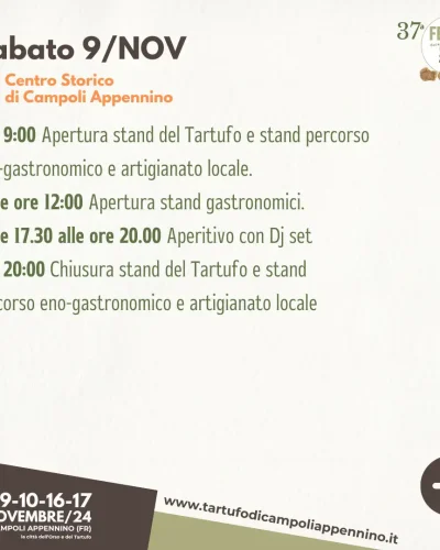 Festa del Tartufo di Campoli Appennino 2024